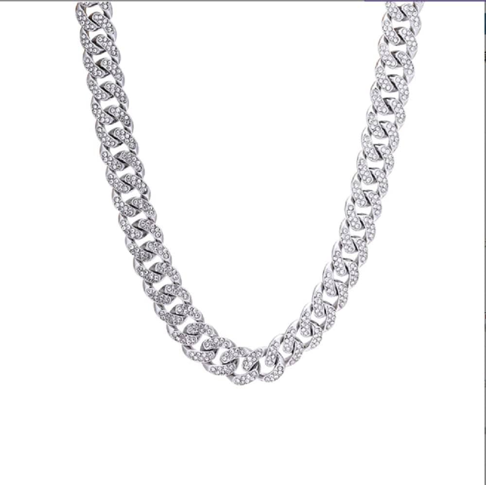 Solid Imitation 925 Sterling Silver Italian 13mm Diamond Cut